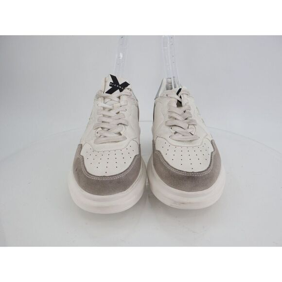 John Richmond Low Top Distressed Sneaker Size 41 10.5 White Tan Leather Lace Up main image 11